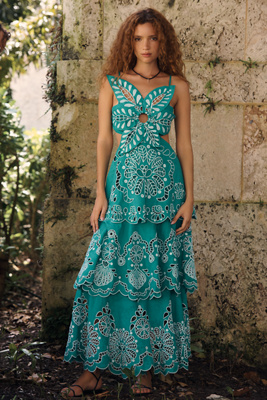 black fitted dress long Terani 242E3151 Strapless Fitted Long Dress 18 / Black/ White main image 0