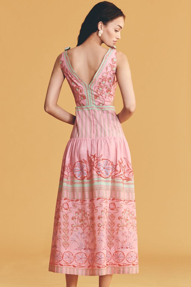 Farm Rio x Anthropologie Cotton Cutout Maxi Dress #1