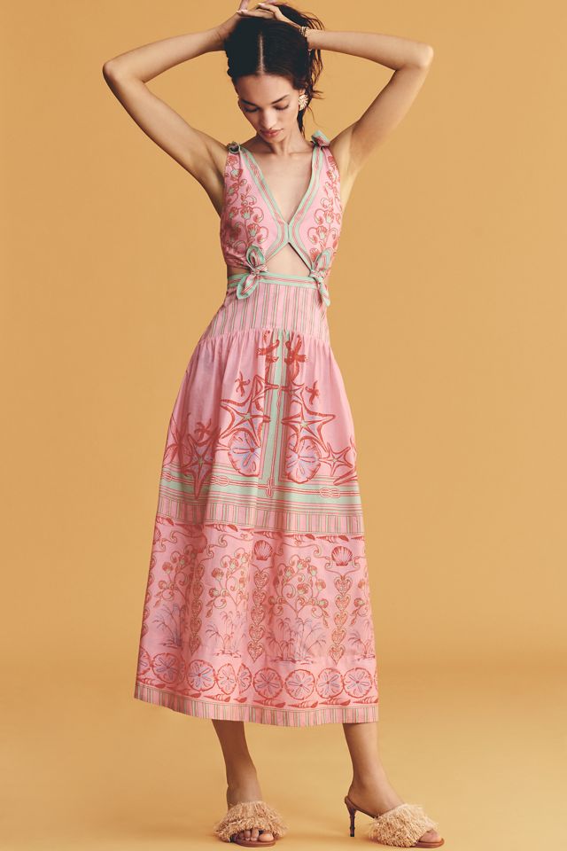 Farm Rio x Anthropologie Cotton Cutout Maxi Dress #2