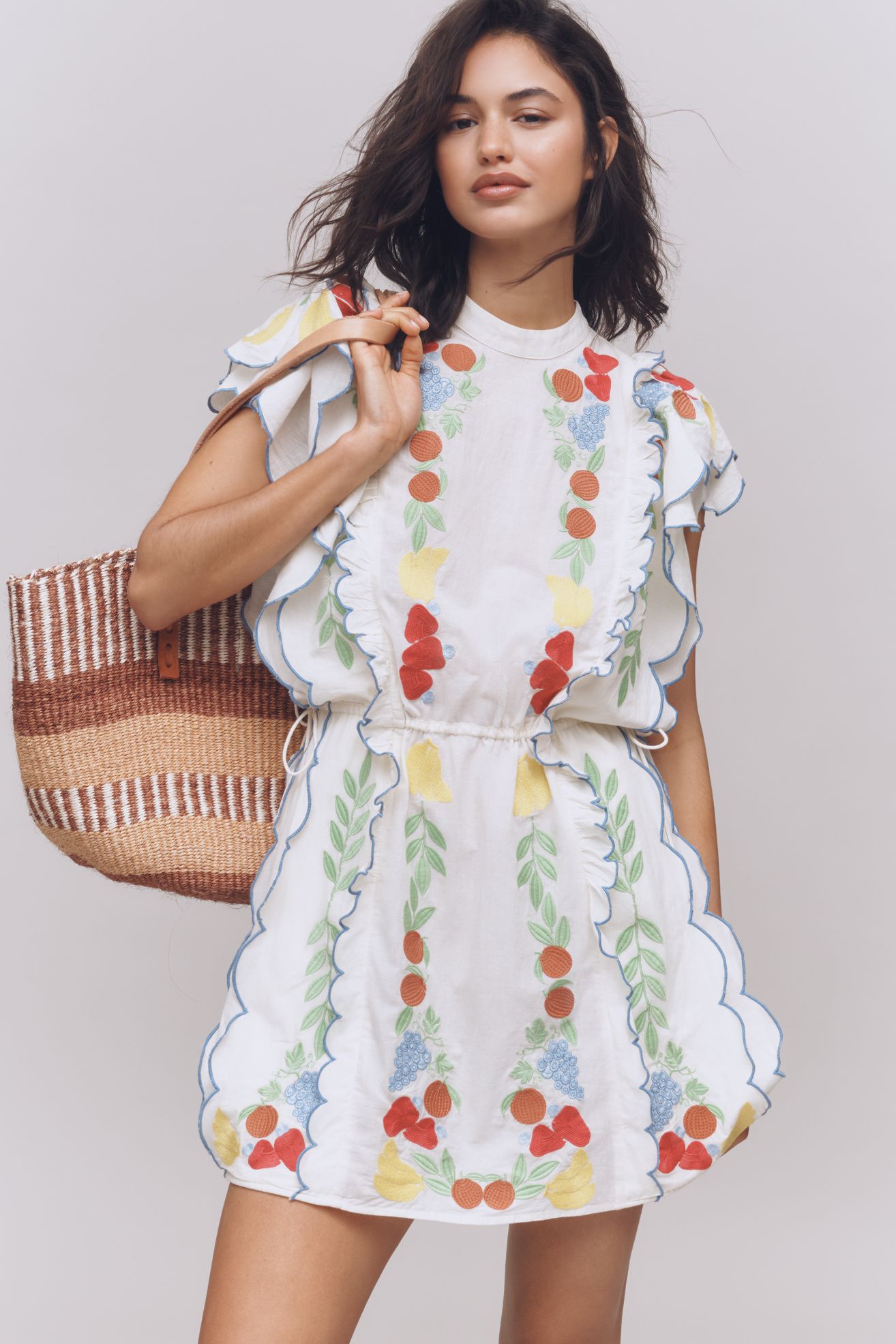 FARM Rio | Berry Garden Mini Dress