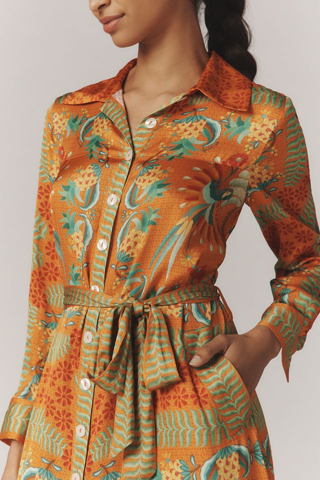 （アンソロポロジ取扱）FARM Rio ベルト付きシャツドレス Anthropologie x Farm Rio Belted Shirt Dress | Anthropologie