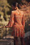 Farm Rio x Anthropologie Long-Sleeve Printed Mini Dress