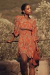Farm Rio x Anthropologie Long-Sleeve Printed Mini Dress