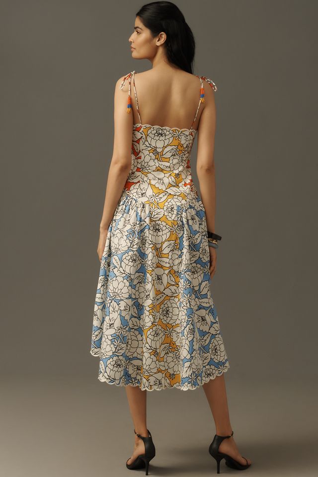 Farm Rio x Anthropologie Basque-Waist Midi Dress #2