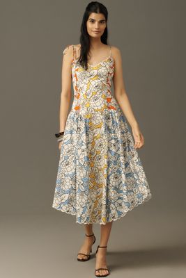 Farm Rio x Anthropologie Printed One-Shoulder Dress