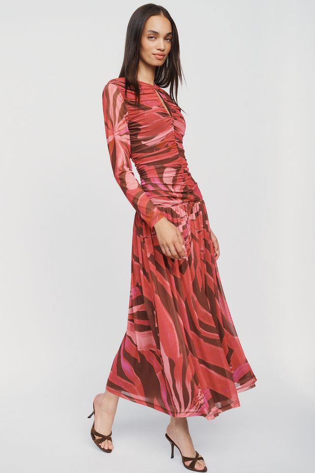 Farm Rio x Anthropologie Long-Sleeve Keyhole Maxi Dress #1
