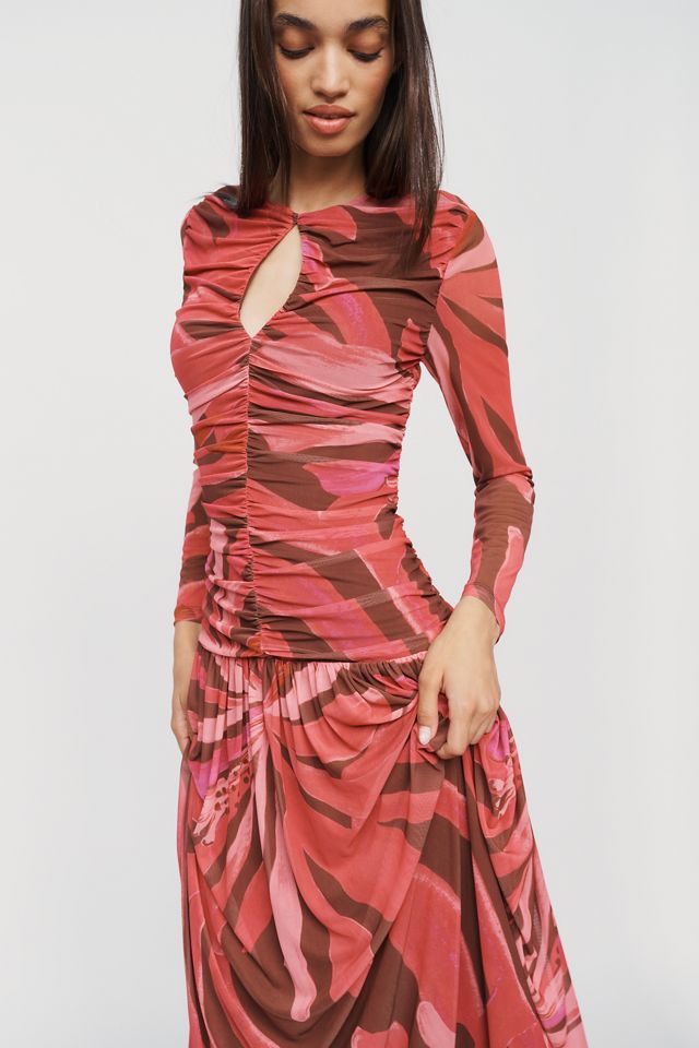 Farm Rio x Anthropologie Long-Sleeve Keyhole Maxi Dress #2