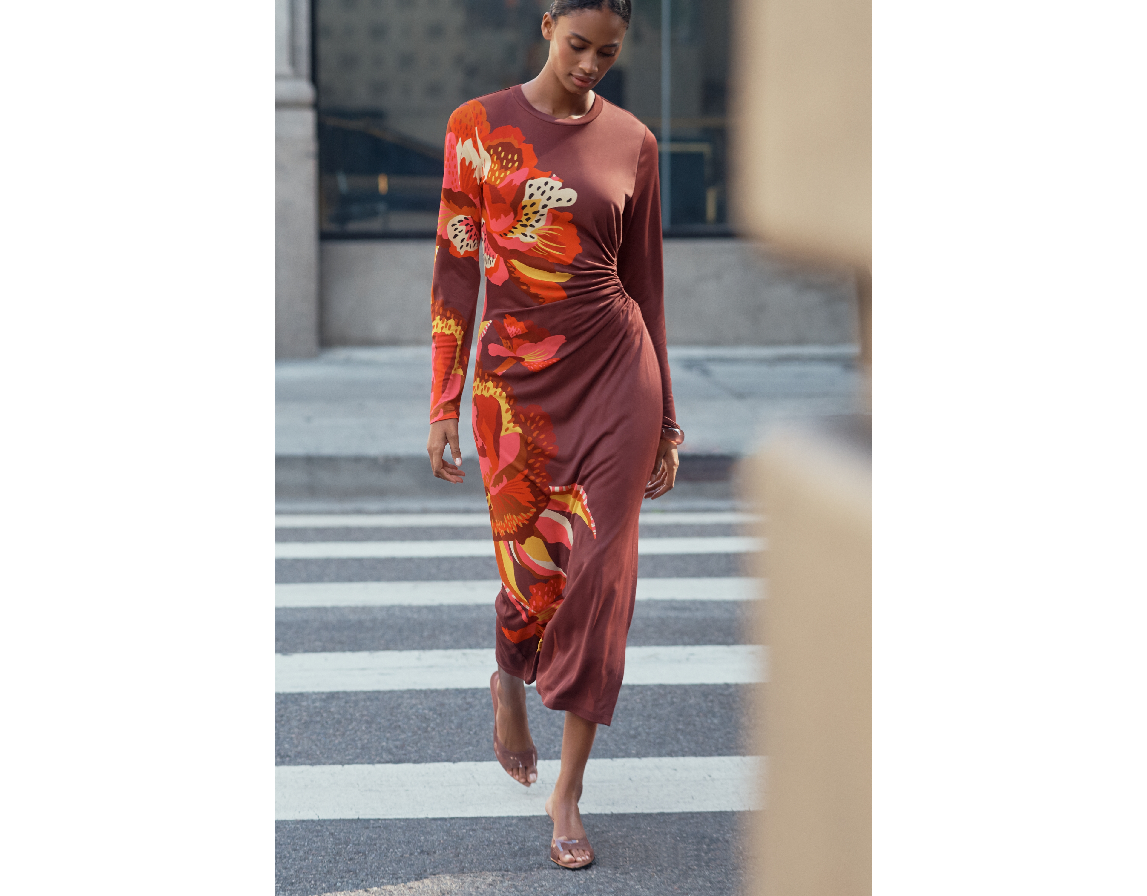 Farm Rio x Anthropologie Side Cutout Midi Dress