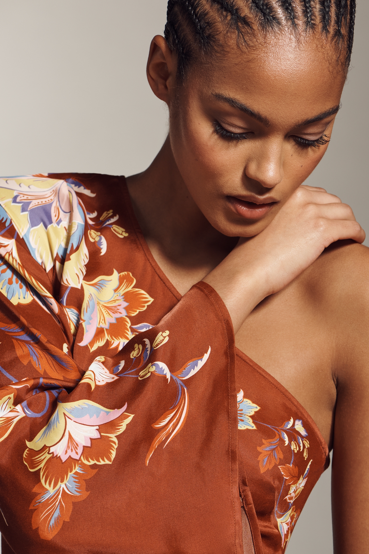 Farm Rio x Anthropologie One-Shoulder Mini Dress