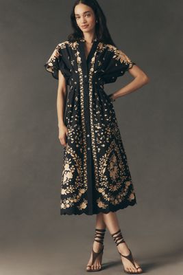 Farm Rio Madrid Wrap Maxi Dress | Anthropologie