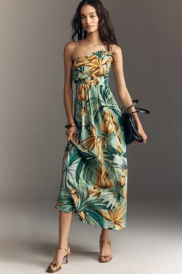 Farm Rio Tie-Waist Midi Shirt Dress | Anthropologie