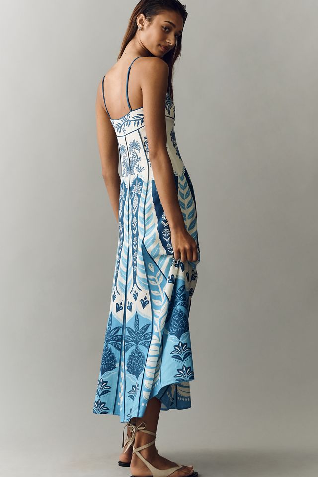 Anthropologie x Farm Rio Sleeveless V-Neck A-Line Maxi Dress | Anthropologie