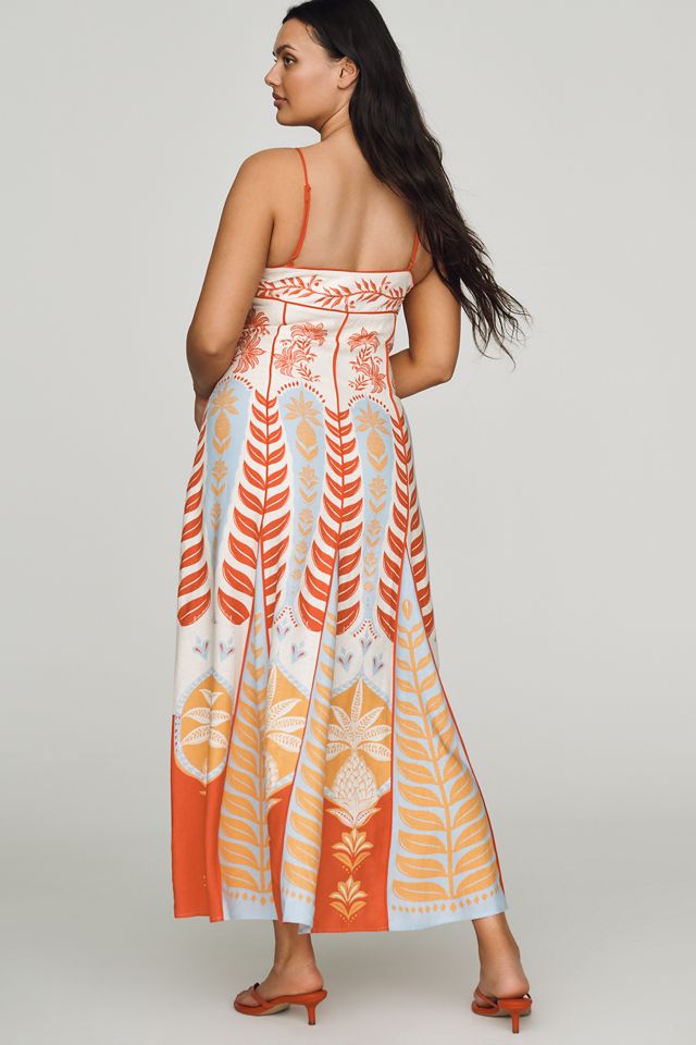 Anthropologie x Farm Rio Sleeveless V-Neck A-Line Maxi Dress | Anthropologie