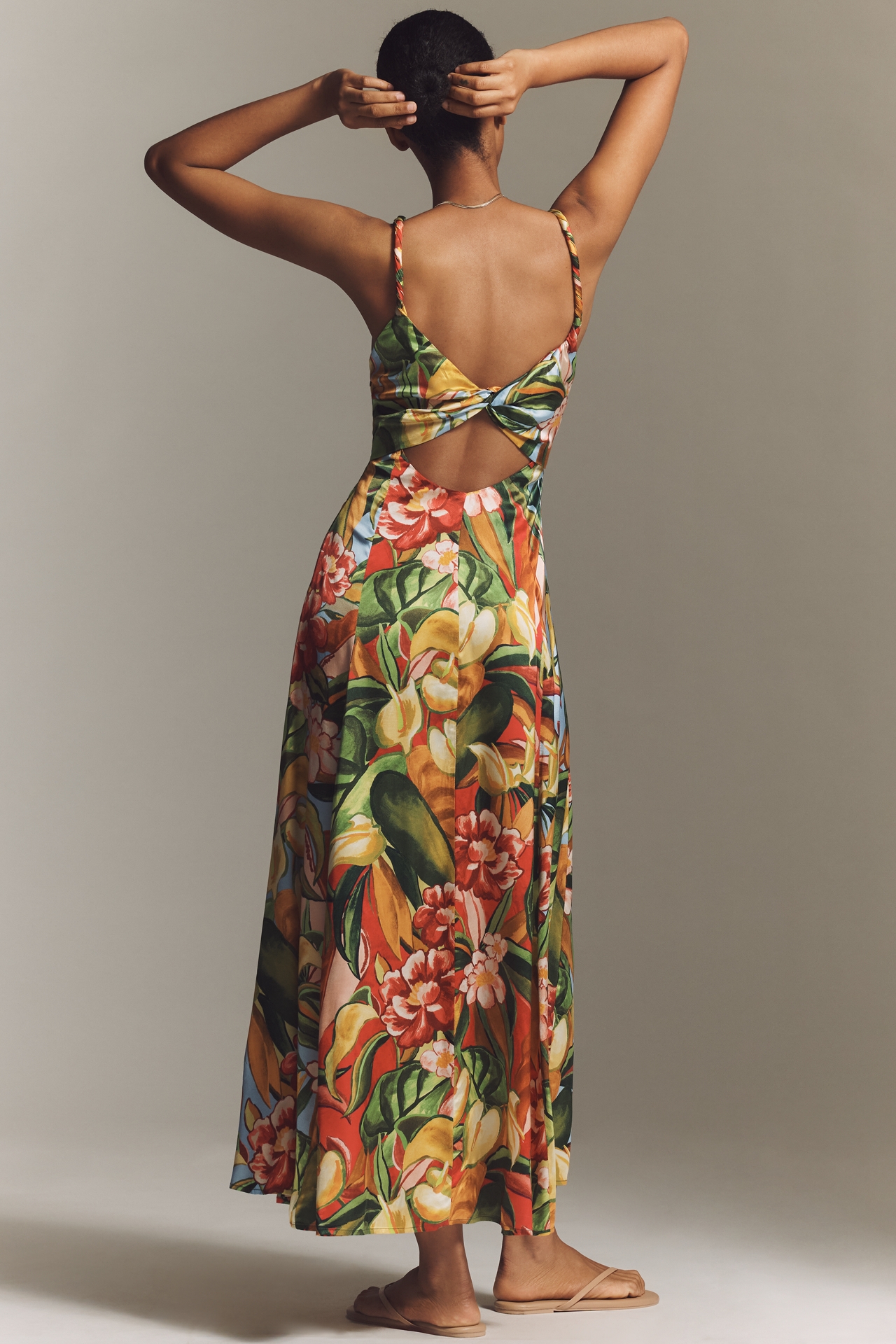 Farm Rio x Anthropologie Sleeveless Sweetheart Maxi Dress