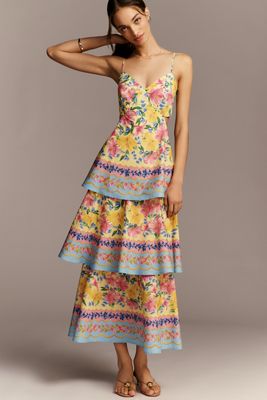 chinese dress ladies Cream Strapless Maxi Dress M