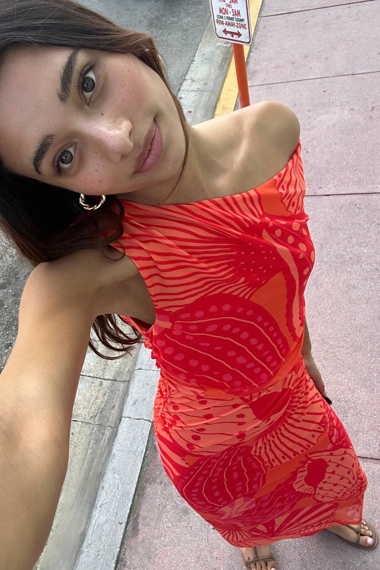 Farm Rio x Anthropologie Off-The-Shoulder Midi Dress