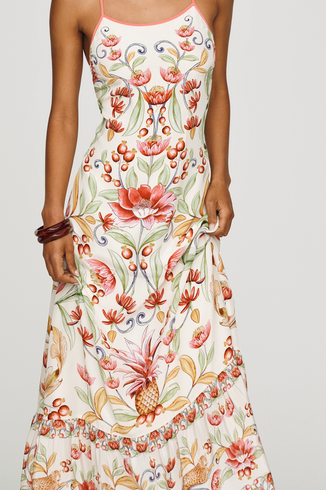 Anthropologie x Farm Rio Printed Strappy Maxi Dress