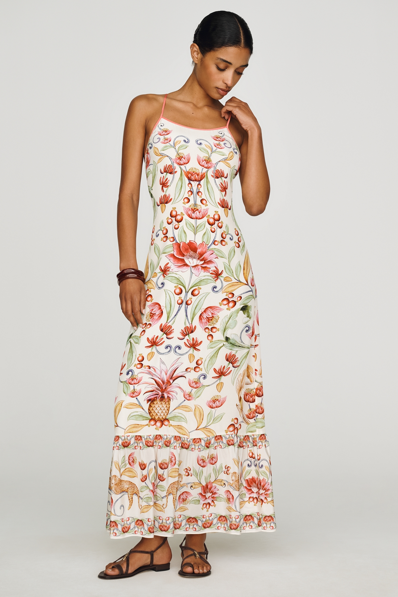 Anthropologie x Farm Rio Printed Strappy Maxi Dress