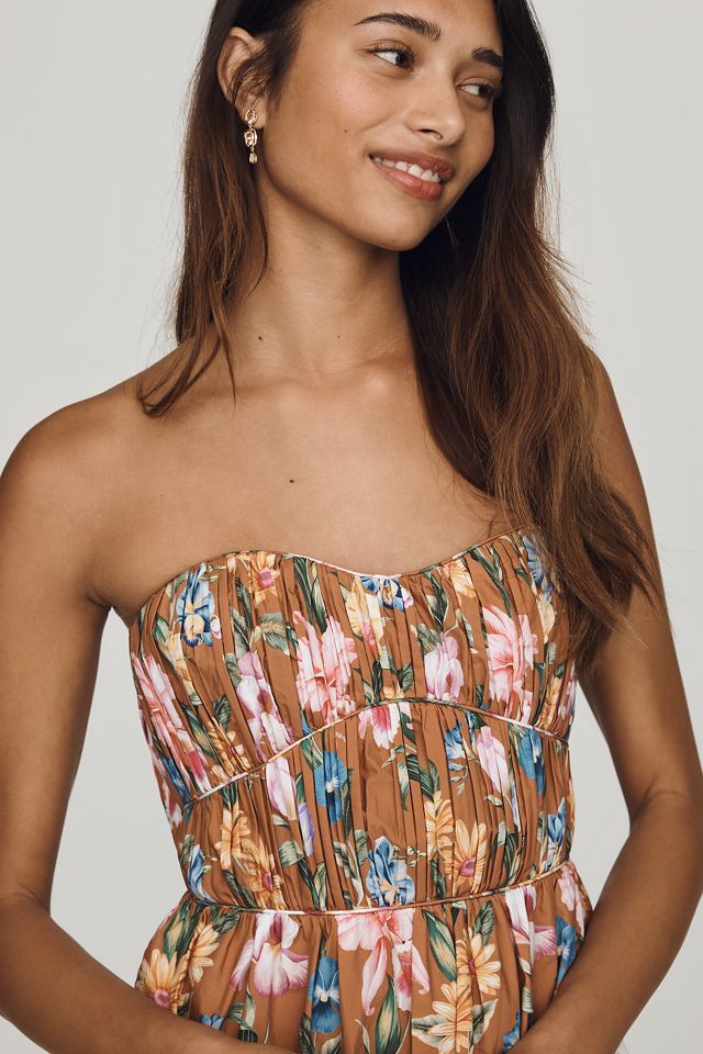 Anthropologie x Farm Rio Cotton Strapless Mini Dress #2