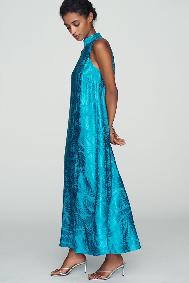 Farm Rio x Anthropologie Mock-Neck Sleeveless Maxi Dress #1