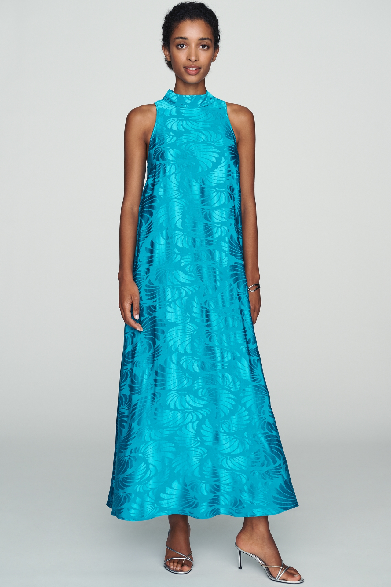 Farm Rio x Anthropologie Mock-Neck Sleeveless Maxi Dress