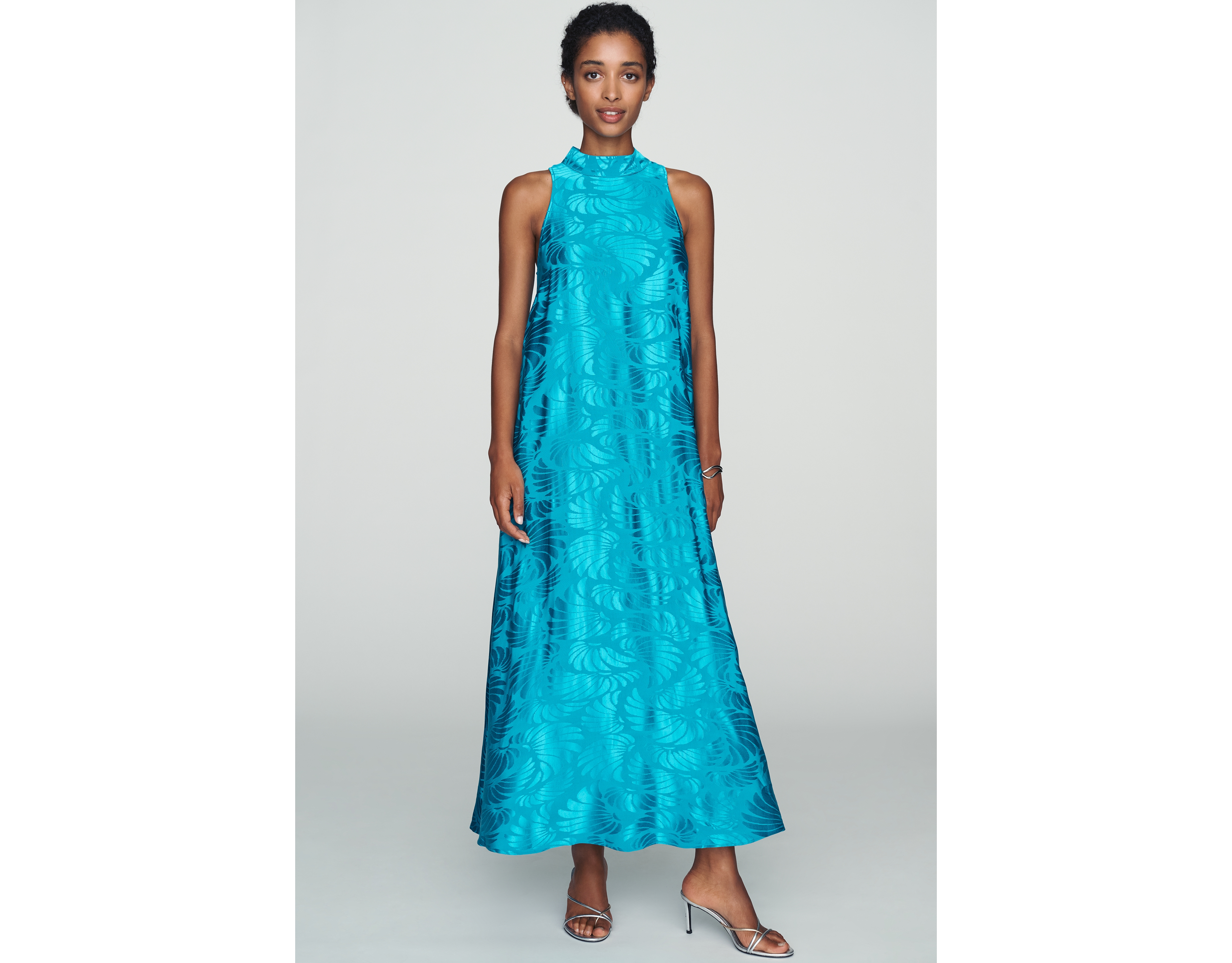 Farm Rio x Anthropologie Mock Neck Maxi Dress