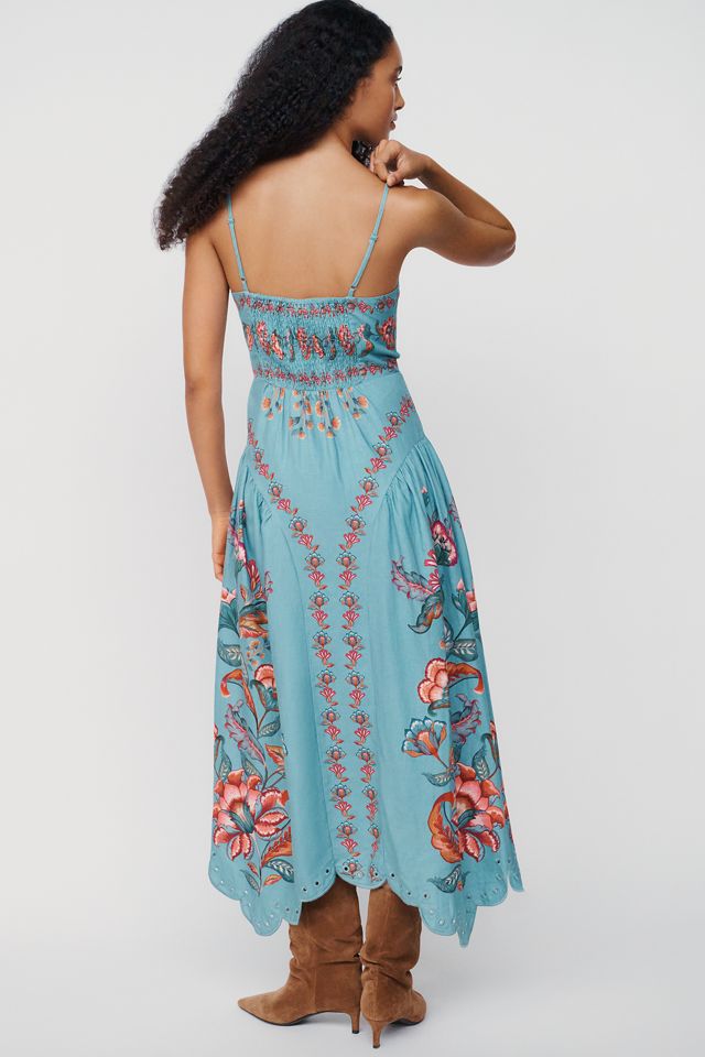 Farm Rio x Anthropologie Basque-Waist Midi Dress #3
