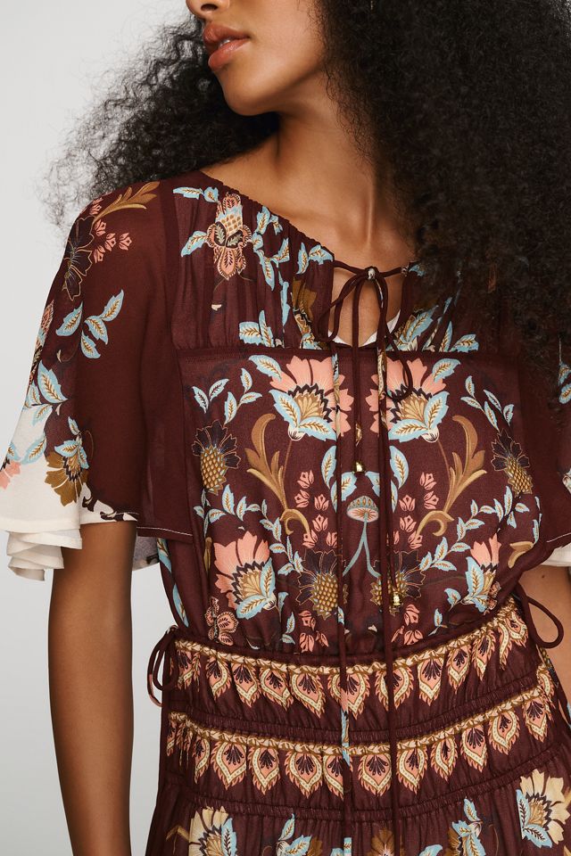 Anthropologie x Farm Rio Printed Flutter Sleeve Dress #2