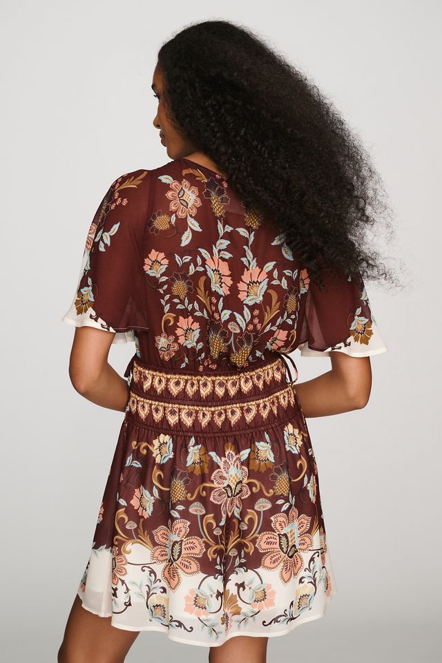 Anthropologie x Farm Rio Printed Flutter Sleeve Dress #3