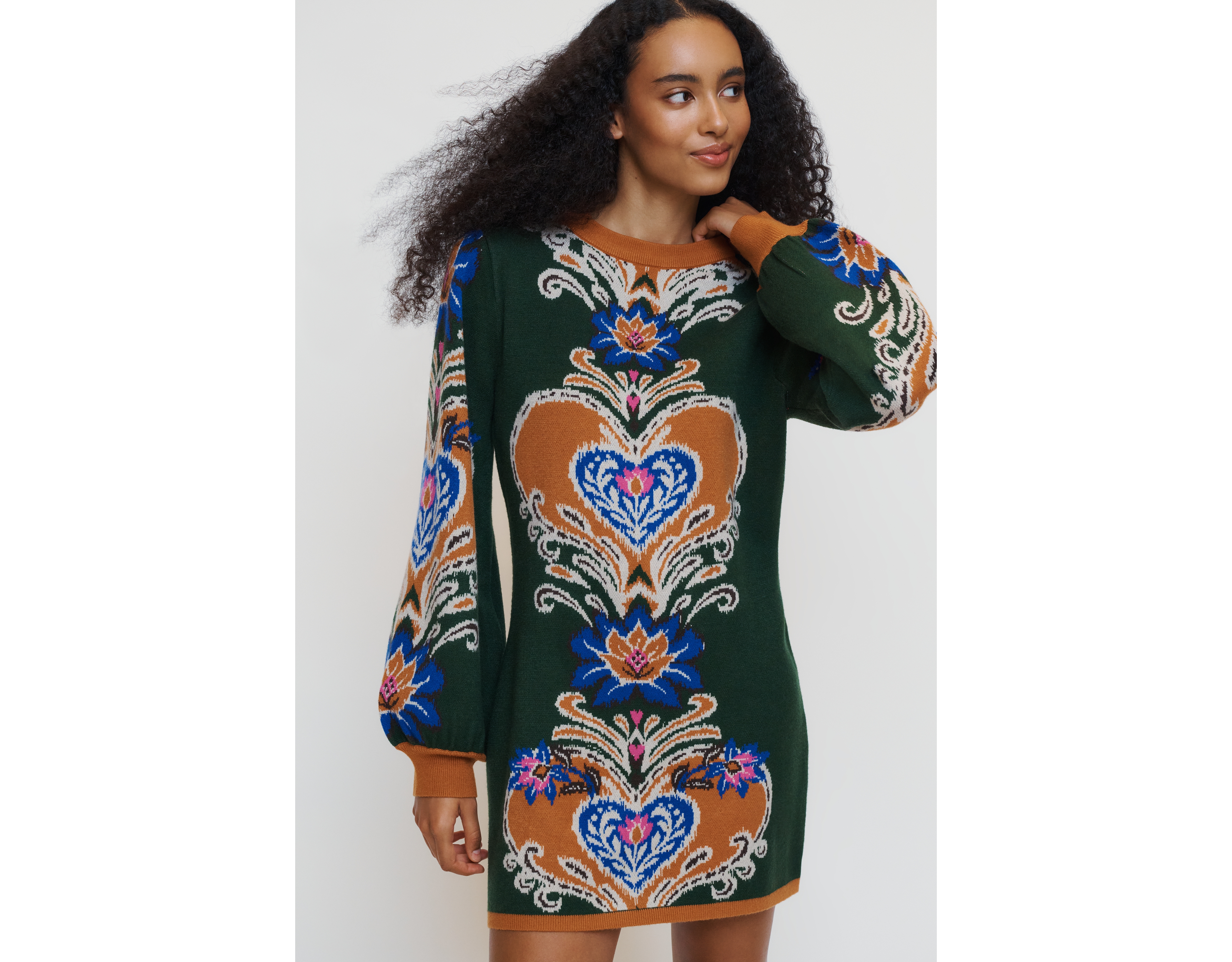 Farm Rio x Anthropologie Sweater Mini Dress