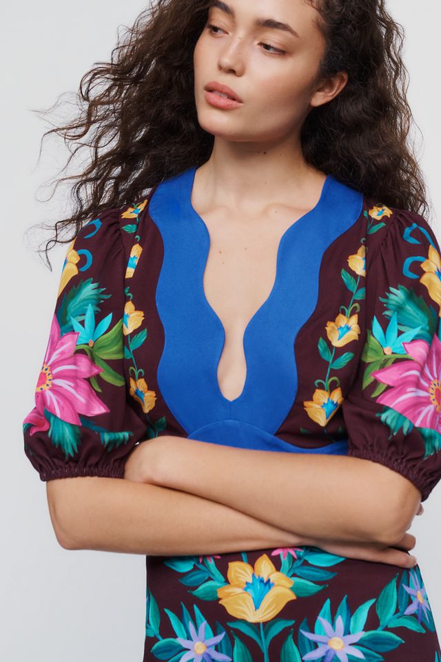 Farm Rio x Anthropologie Scalloped Maxi Dress #2