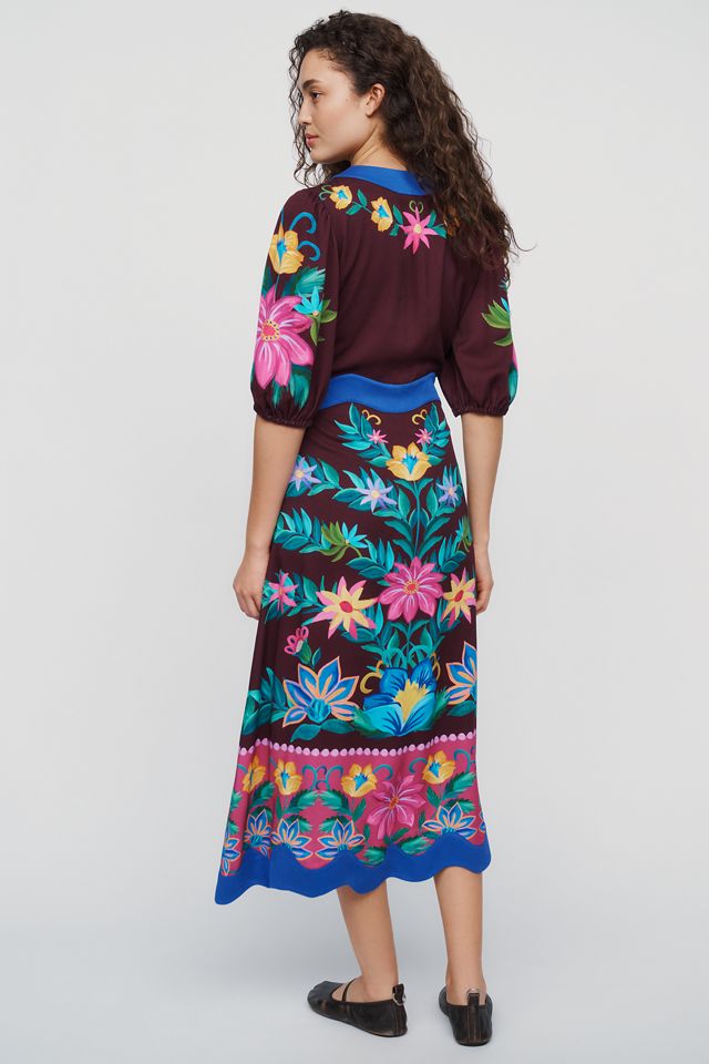 Farm Rio x Anthropologie Scalloped Maxi Dress #3
