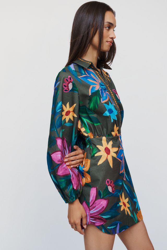 Farm Rio x Anthropologie 100% Cotton Printed Mini Dress #2