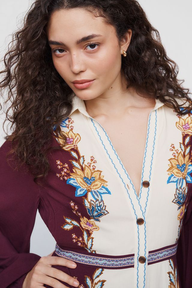 Farm Rio x Anthropologie Maxi Shirtdress #1