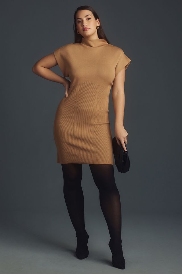 By Anthropologie Mock-Neck Mini Dress #9