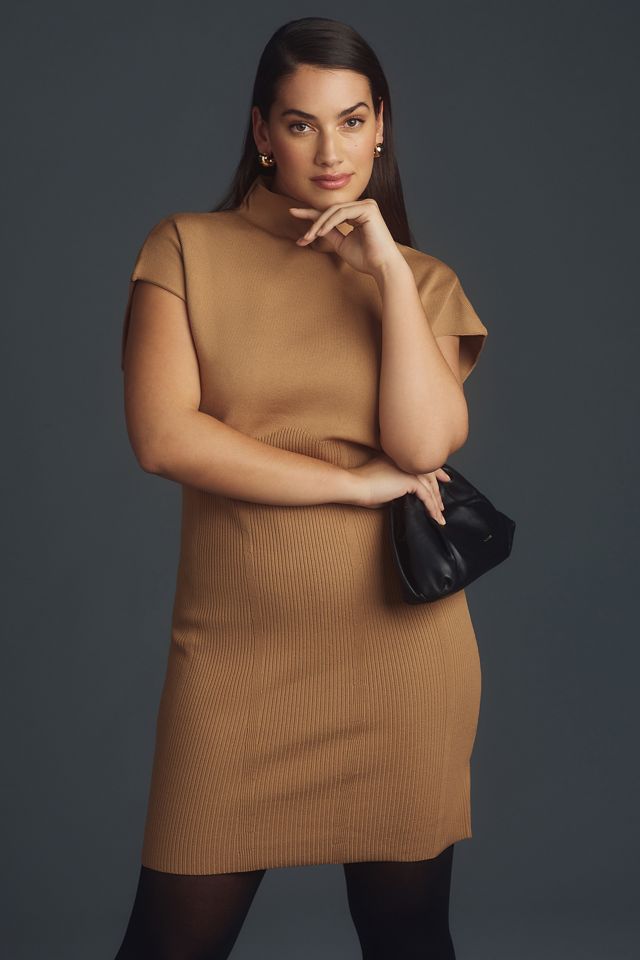 By Anthropologie Mock-Neck Mini Dress #6