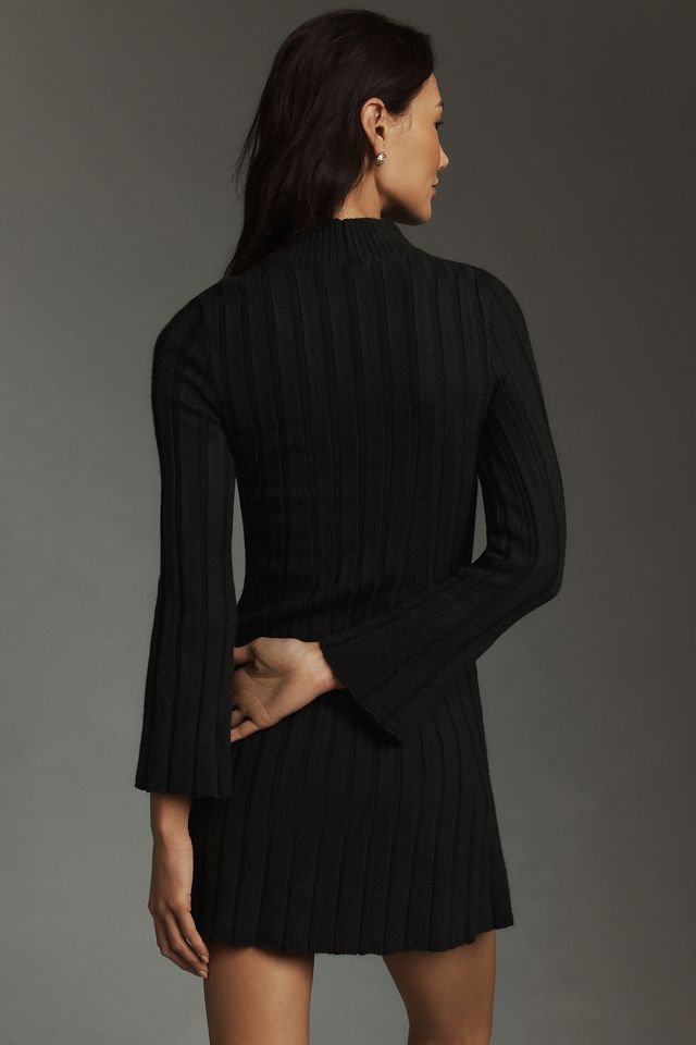 By Anthropologie Long-Sleeve A-Line Sweater Mini Dress | Anthropologie