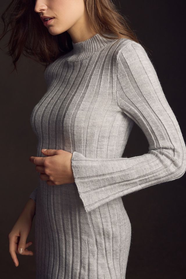 By Anthropologie Mini jersey de manga larga de manga A #1