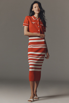 Maeve Slim Tank Dress & Cardigan Set