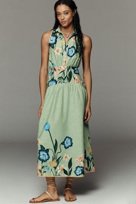 cut work embroidered woven maxi dress Ava Cutwork Dress – Style Island