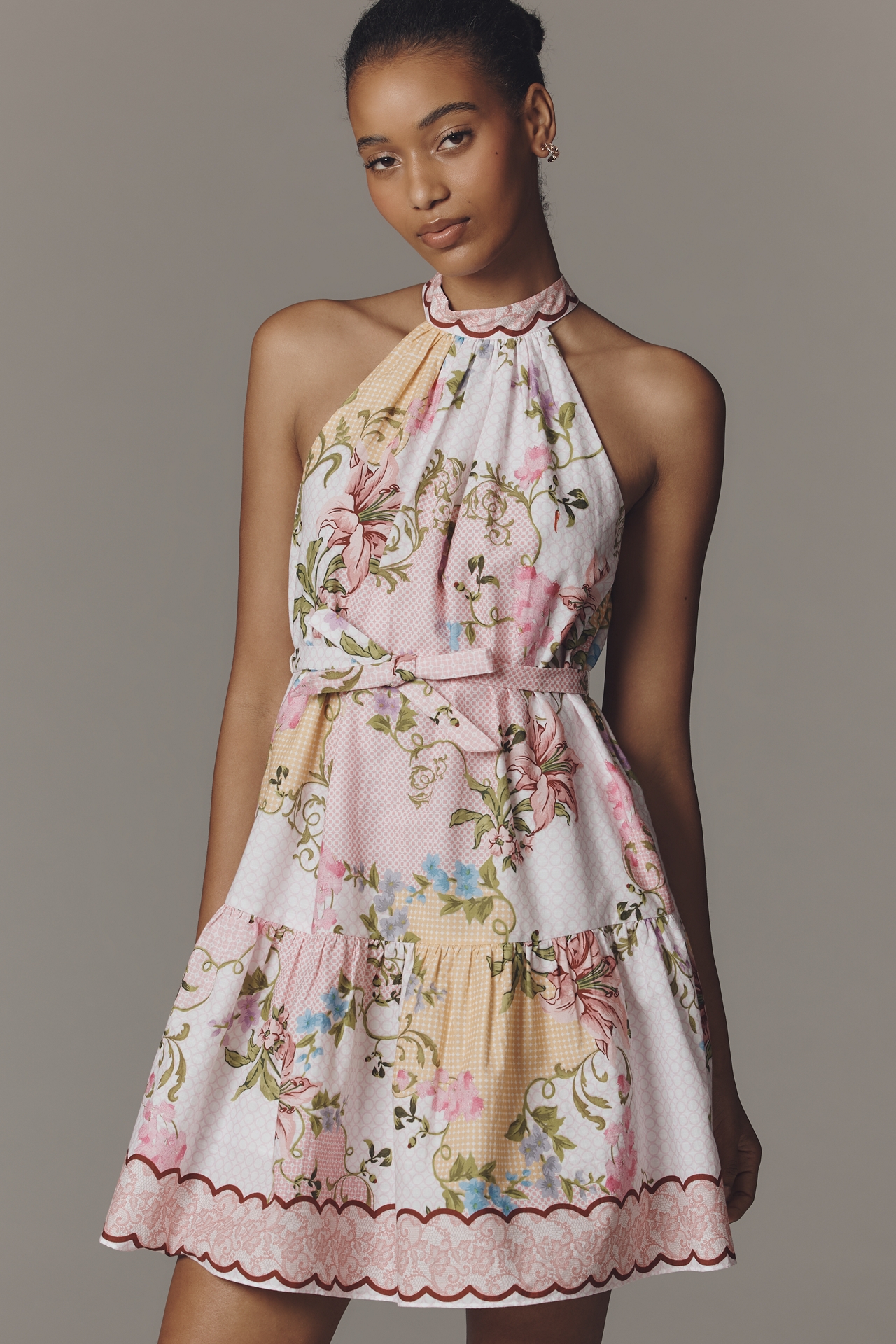 Celina Moon Nawari Cotton Mini Dress