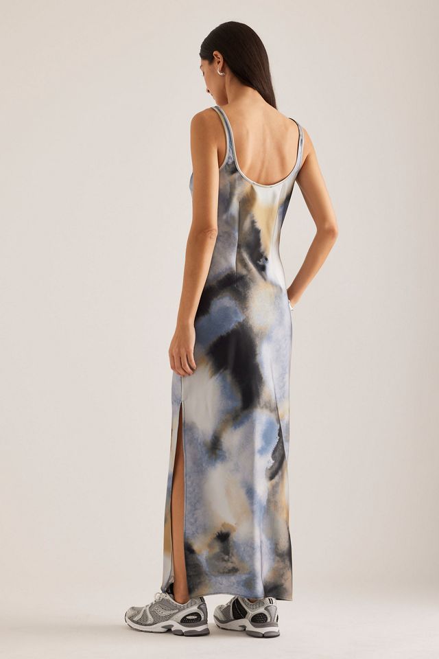 Robe longue en satin sans manches Samsoe Samsoe Sunna #1