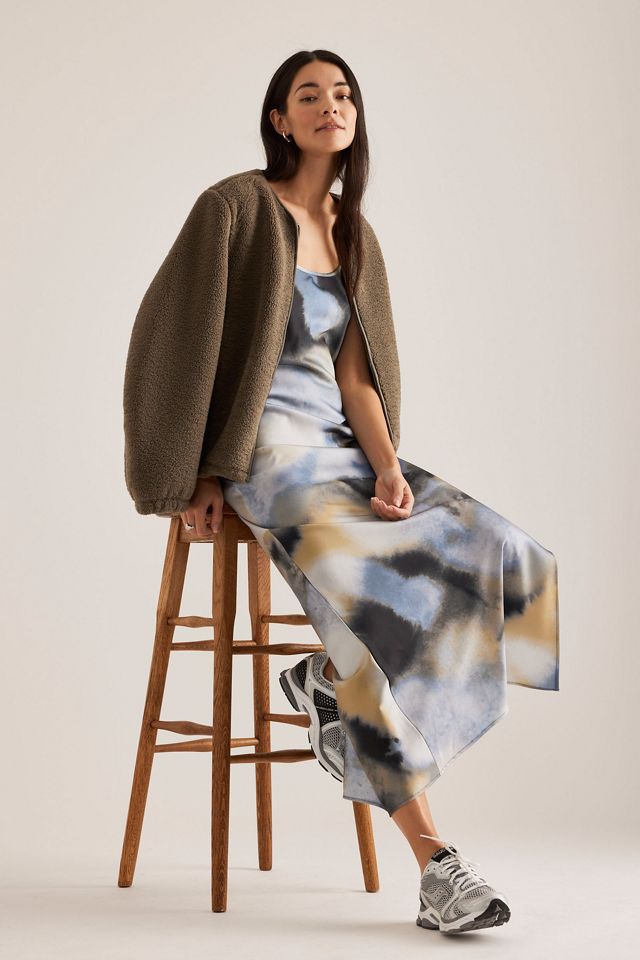 Robe longue en satin sans manches Samsoe Samsoe Sunna #5