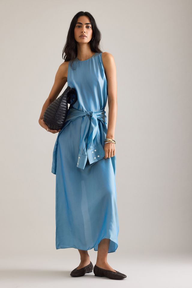 Robe longue en soie mélangée Samsoe Samsoe Saingrid #2