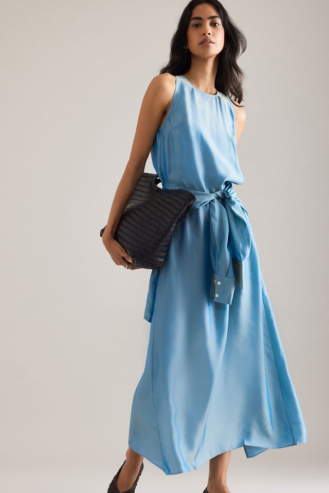 Robe longue en soie mélangée Samsoe Samsoe Saingrid #3