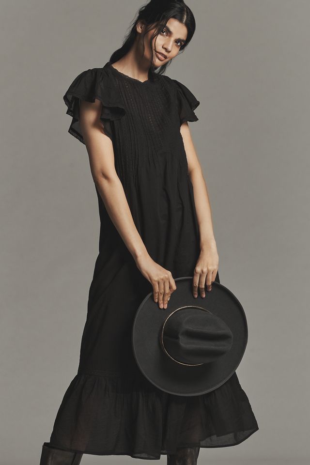 Scotch & Soda Cotton Short-Sleeve Pleated Midi Dress #1