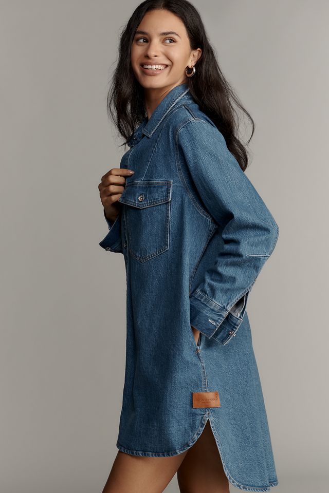 Scotch & Soda Long-Sleeve Denim Shirt Dress #4