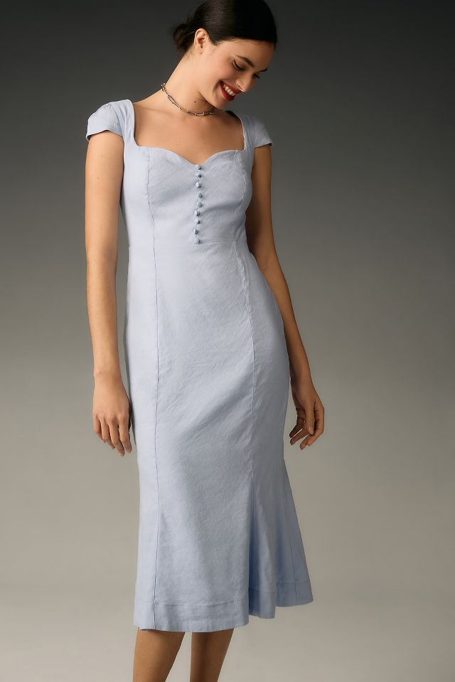 The Cecily Fit & Flare Sweetheart Dress by Maeve: Linen Edition ...