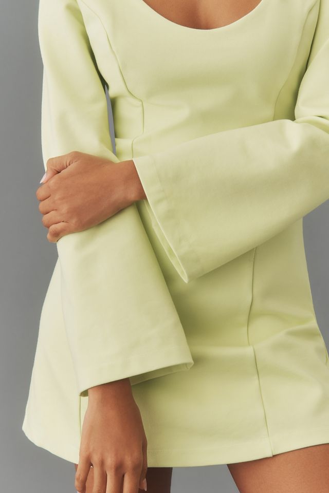Maeve Long-Sleeve Scoop-Neck Mini Dress #3