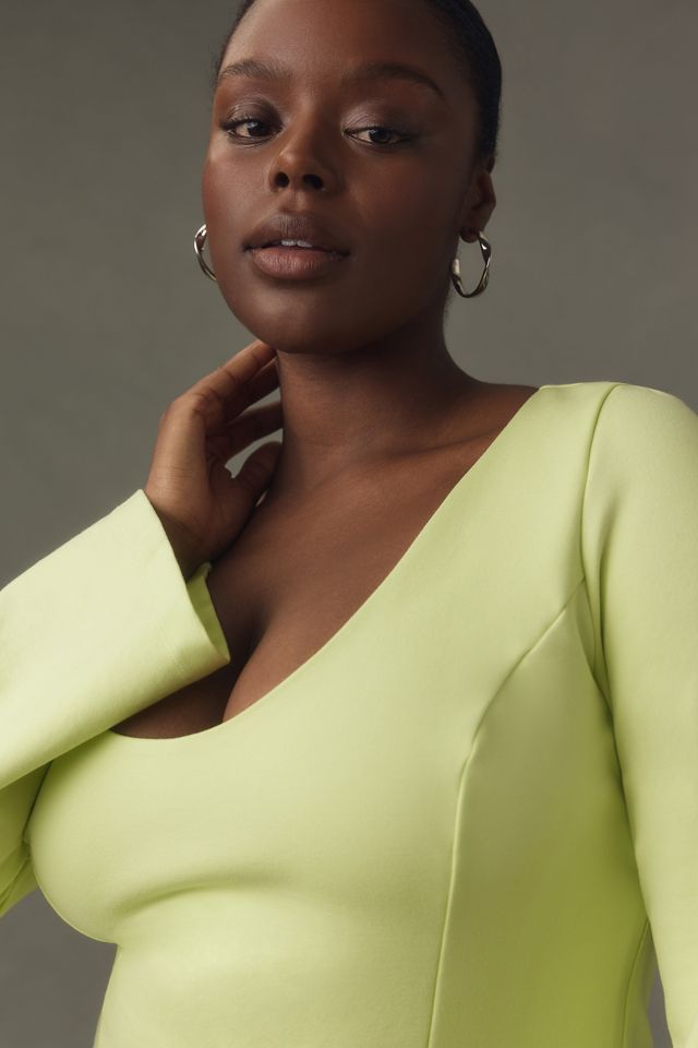 Maeve Long-Sleeve Scoop-Neck Mini Dress #6